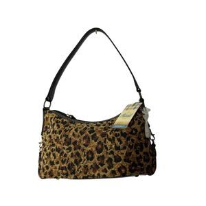 NEW Fossil Claremont Hobo Cheetah handbag purse y2k